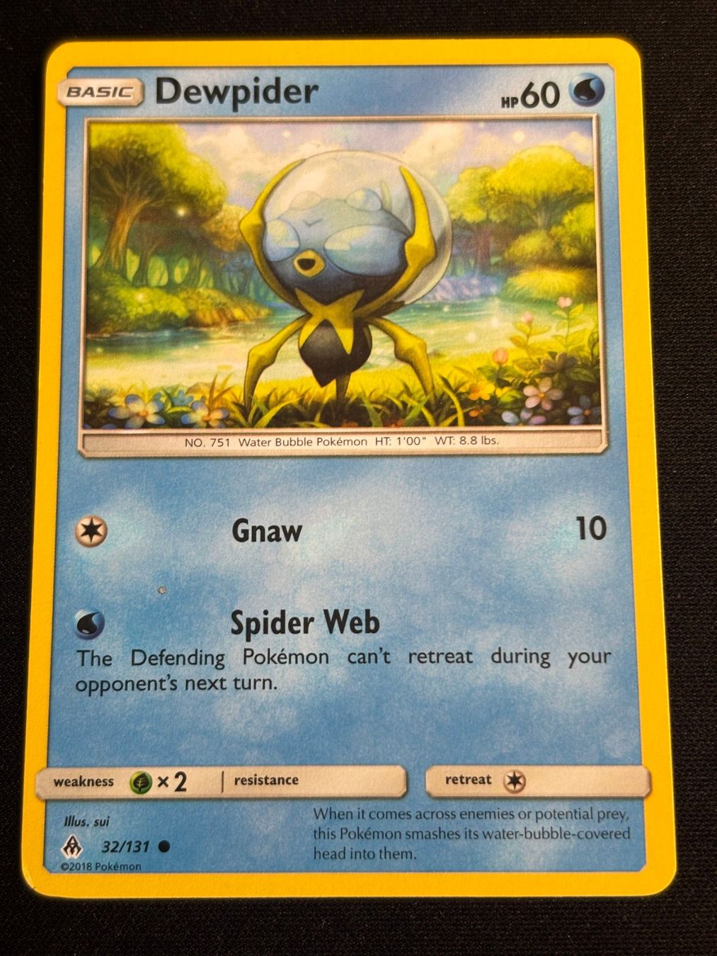 Pokémon Carte collezionabili: Pokemon Dewpider - Forbidden-Light 32/131 - English – Usato da Bern venduto da Big_GS
