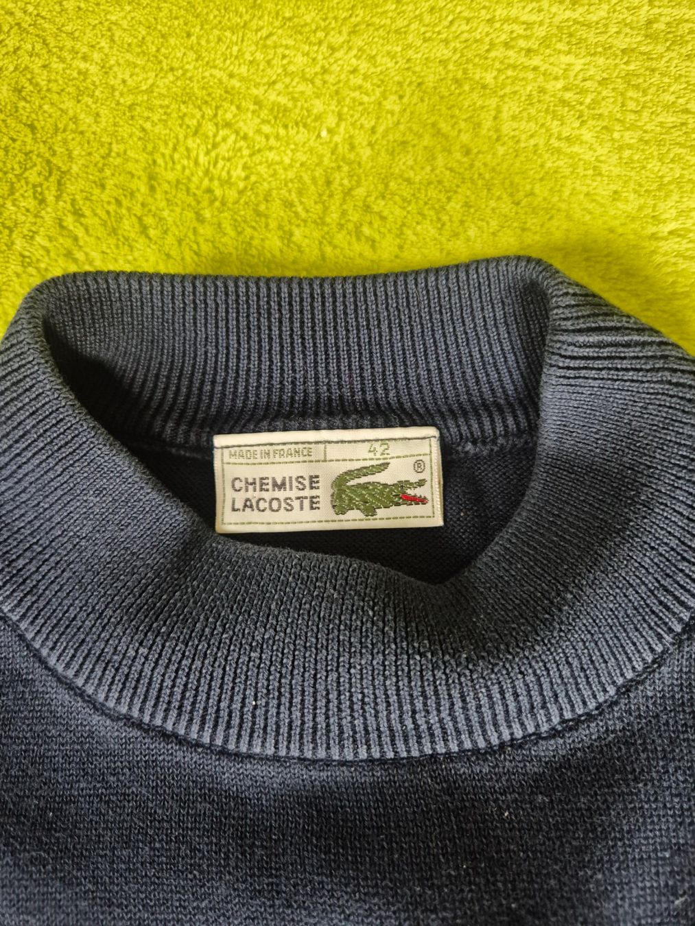 Lacoste Top: Damen Strick-Top Pullöverli Gr. 42, dunkelblau – Usato da Winterberg ZH venduto da Gemini63 2