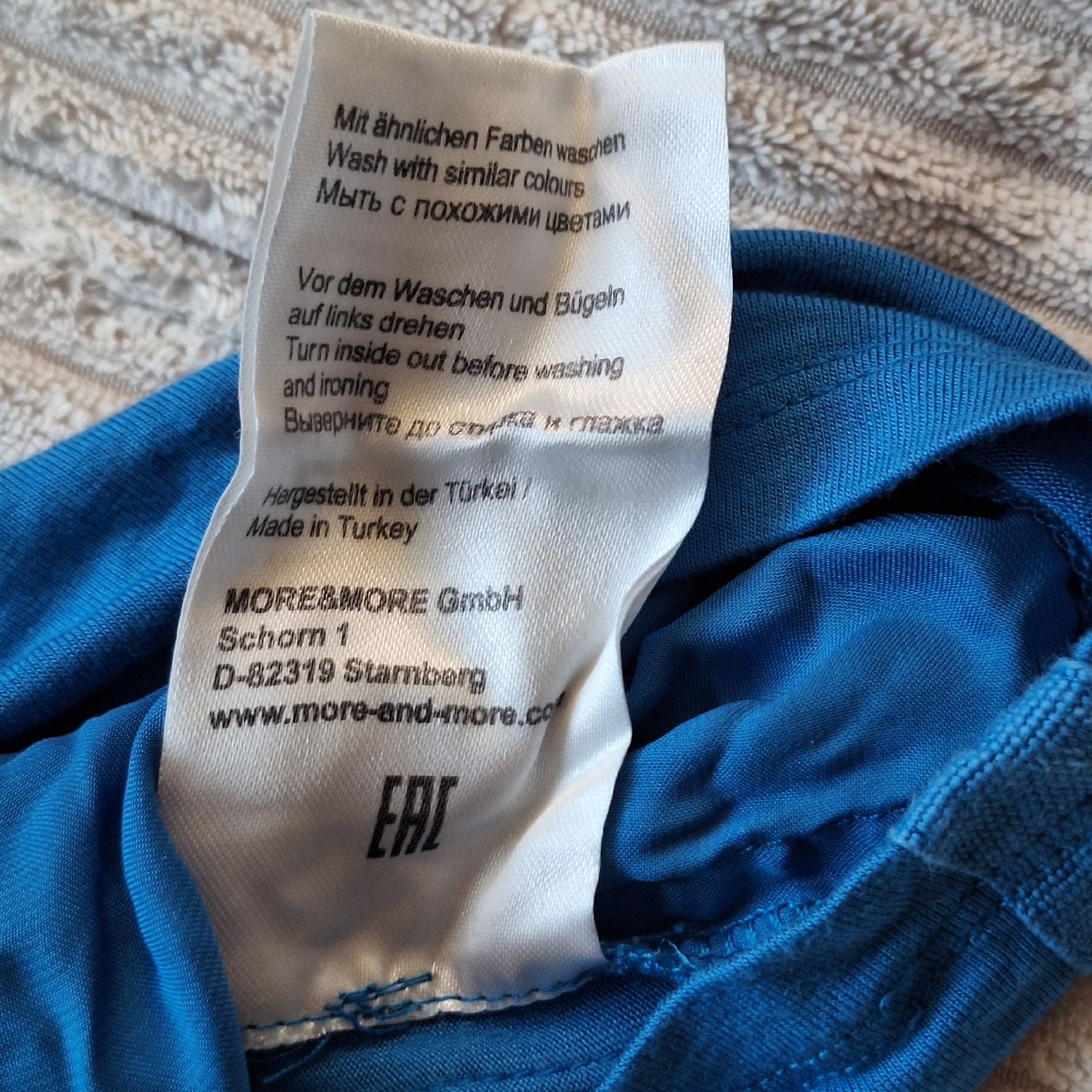 More & More T-shirt: Shirt Blau – Usato da Aeugstertal venduto da firefly33 5