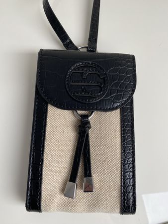 Nateltasche von Esprit schwarz / beige Stoff