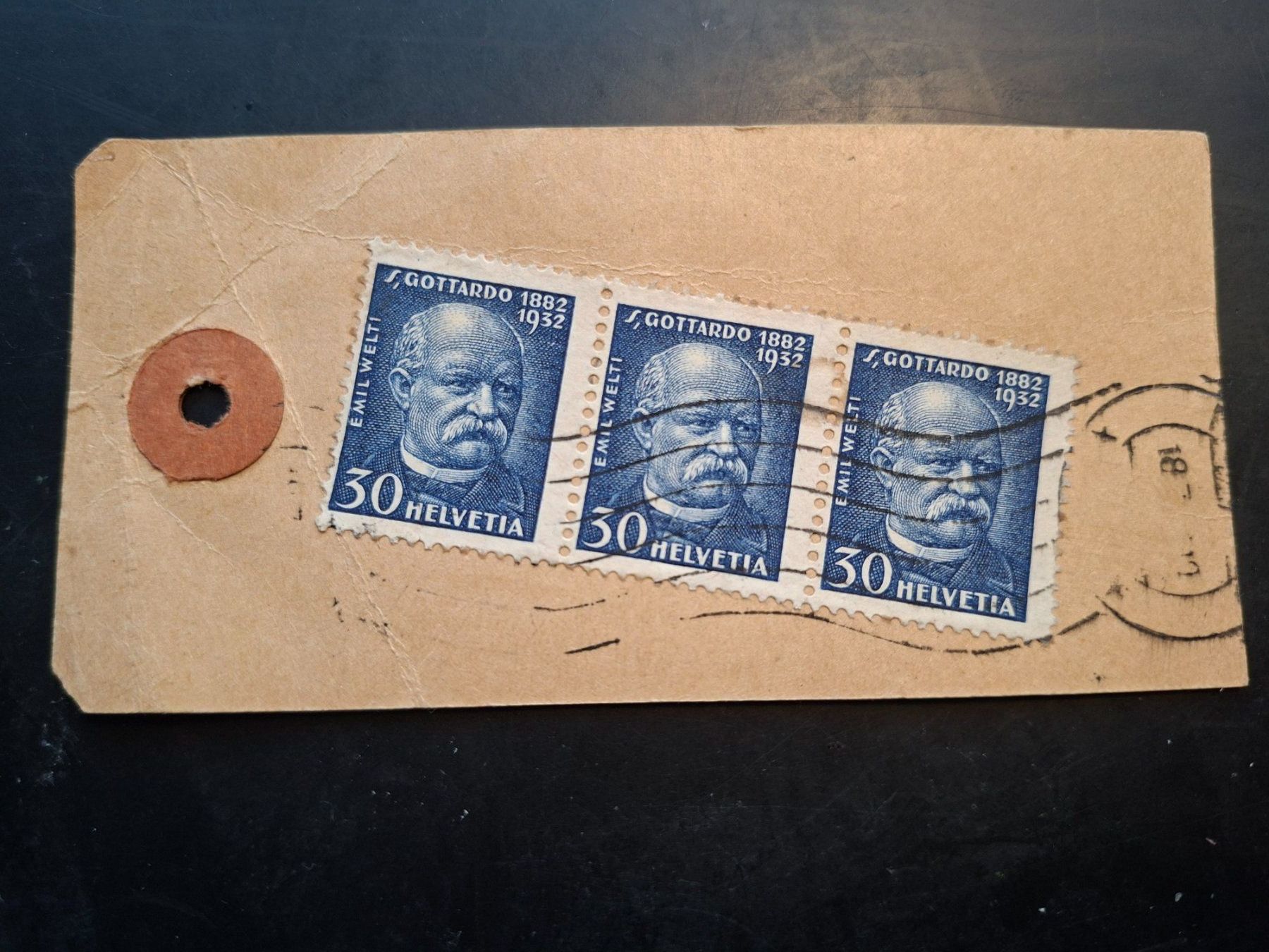 Tutti i francobolli: Etiquette mit Marken, 1932 – Usato da Herzogenbuchsee venduto da Herkules9