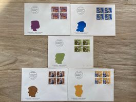 1092/94 Mensch u. Beruf Satz 4er Block FDC Serie Kat. 134.-+