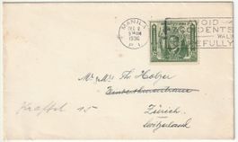 Brief von Manila Philippine Islands nach Zürich, 2. DEC. 193