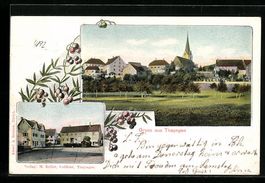 Passepartout-AK Thayngen, Ortspartie, Or