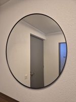 IKEA runder Wandspiegel mit schwarzem Rahmen