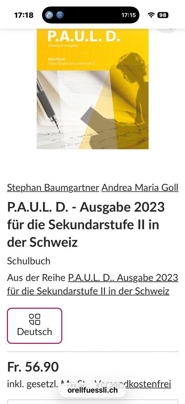 Bücher: P.A.U.L.D Buch – Gebraucht aus Volketswil von Irkasha 1