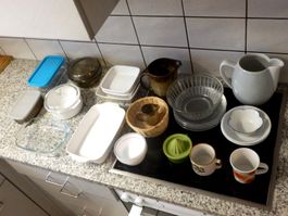 Geschirr, Glas, Keramik, aus Nachlass, günstige Gelegenheit