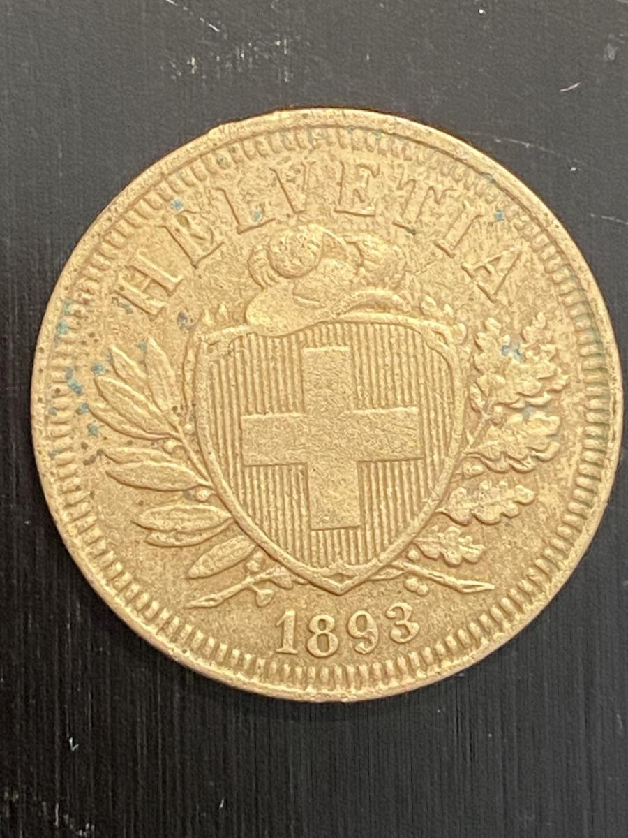 Toutes les monnaies: CH, 2 cts 1893 Cuivre  – D'occasion à Corsier-sur-Vevey par Ginoarturo 1