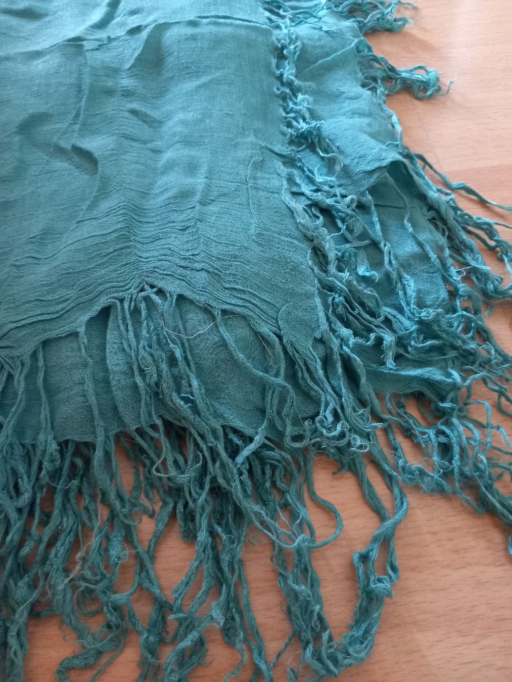 Foulard & Sciarpe: Echarpe turquoise à franges – Usato da Faoug venduto da per_kp6r 1