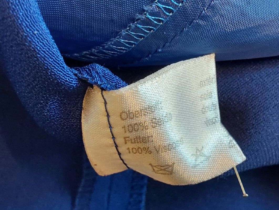 Akris Giacche: Jacke Seide AKRIS 44 Vintage blau – Usato da Köniz venduto da scopello12 5