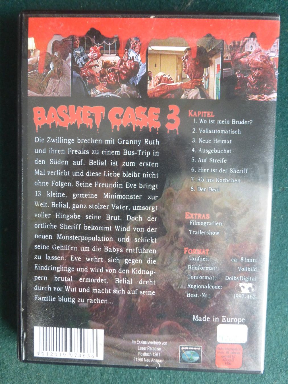 Alle DVDs: Basket Case 1-3 Horror DVD – Gebraucht aus Zumikon von psisound 6