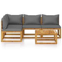 NEU Garten-Lounge mit Kissenauflagen und Tisch
