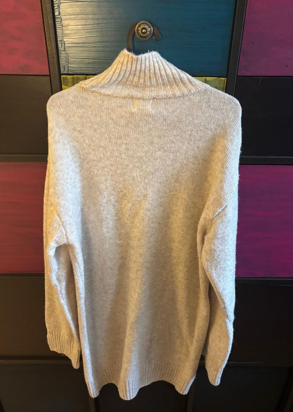 H&M Vestiti: H&M Strickkleid, Rollkragen, Beige, Grösse L – Usato da Bülach venduto da reaos 4