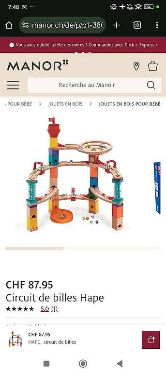 Spiele: 2 Circuits de billes en bois Quadrilla – Gebraucht aus Ecublens VD von mor_lqc5 2