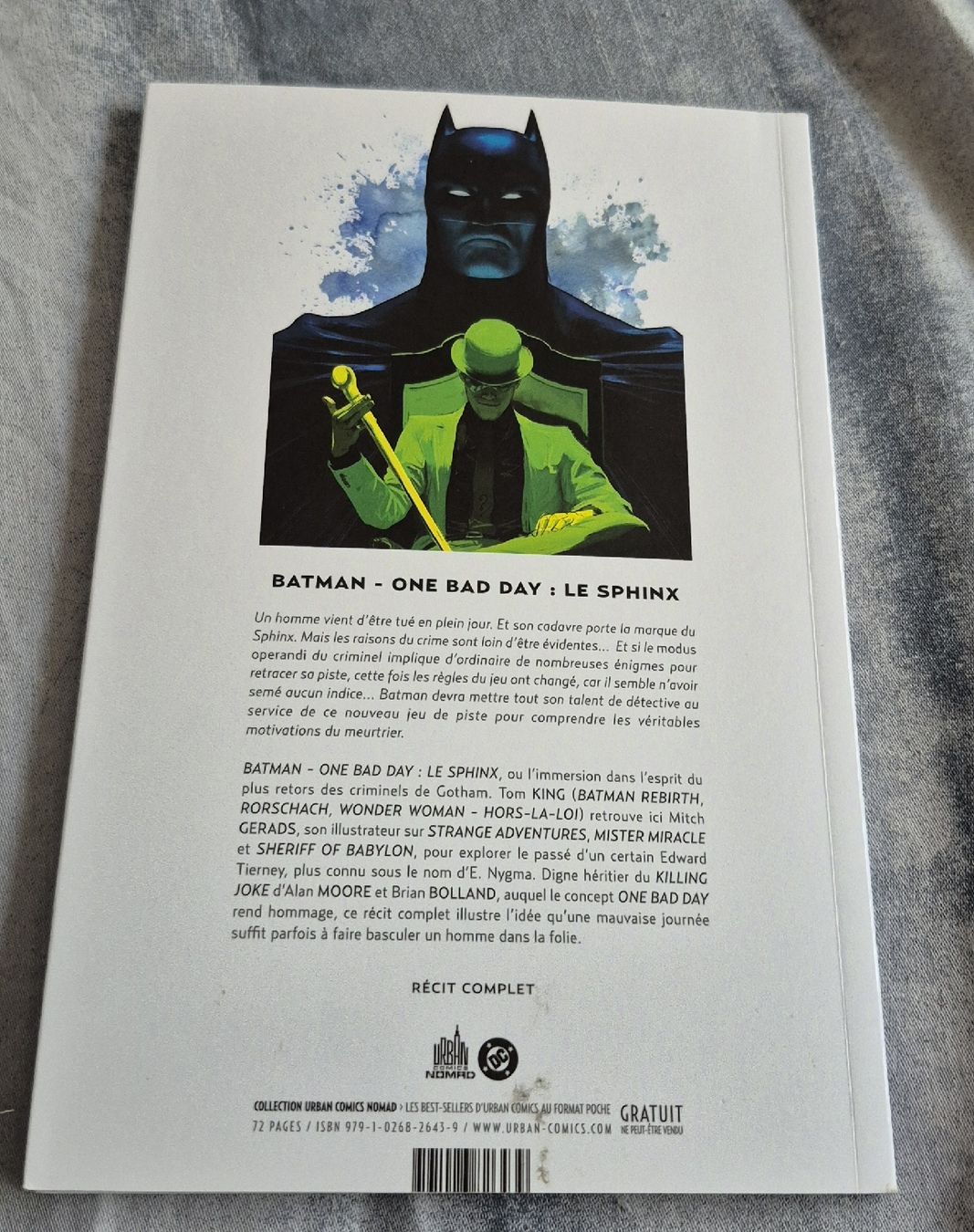 Fumetti: BATMAN ONE BAD DAY - LE SPHINX DC COMICS RÉCIT COMPLET FR – Usato da Grand-Lancy venduto da luc111 1