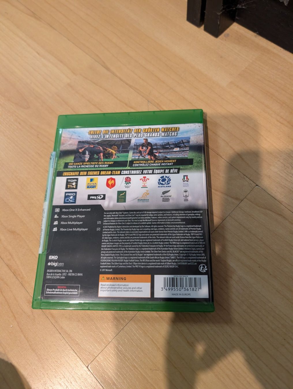 Jeux: Rugby 18 Microsoft Xbox one/series x – D'occasion à Giubiasco par Ticinerd 1