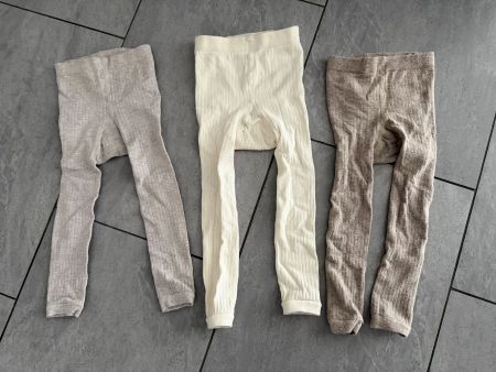 Strick-Leggings - Grösse 98/104 - H&M - 3 Stück