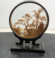 Korkschnitzerei aus Fuzhou – Kork-Diorama China Asiatika
