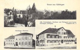 AK Gruss aus GÜTTINGEN 1926 3 BILDER SCHULHAUS GASTH. LAMM
