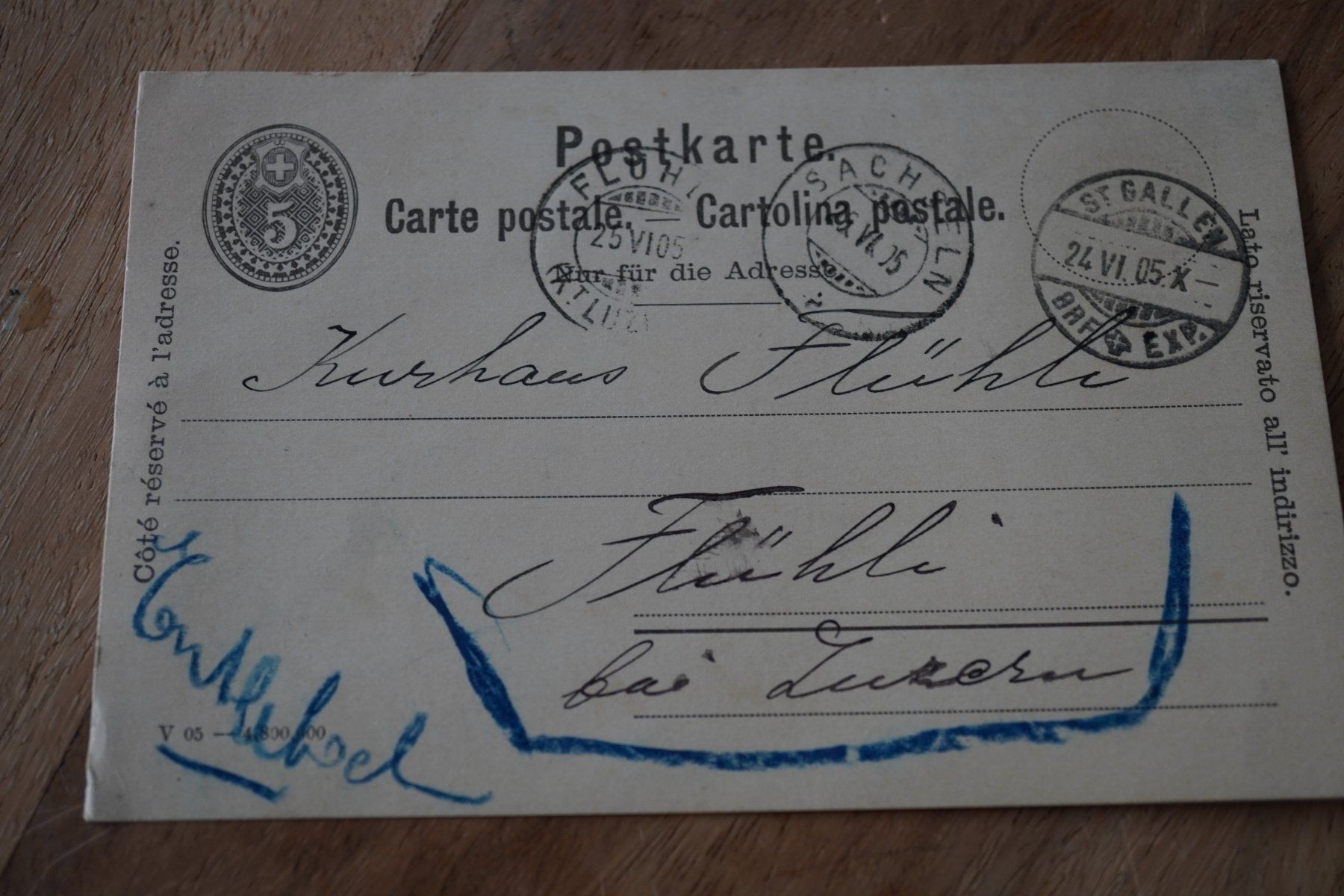 Cartoline postali: Schweiz  Postkarte   1905 Postkarte – Usato da Eschenbach SG venduto da craniums