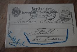 Schweiz  Postkarte   1905 Postkarte
