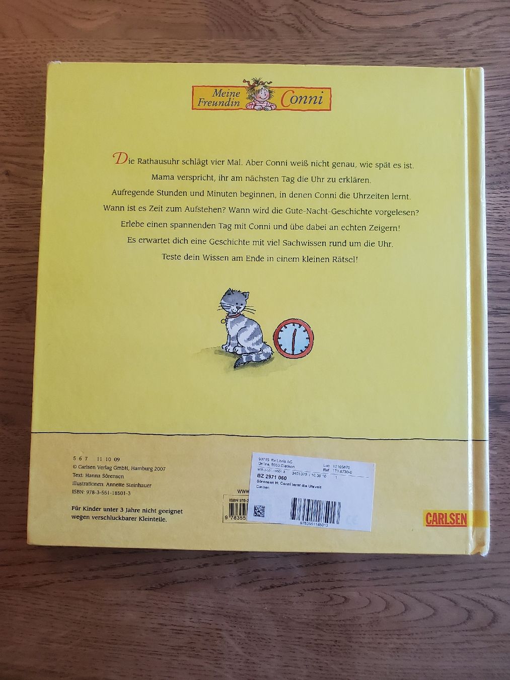 Libri: Conni lernt die Uhrzeit, Buch – Usato da Frauenfeld venduto da BeneFull 1