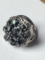 Vintage Ring, Silber mit Onyx