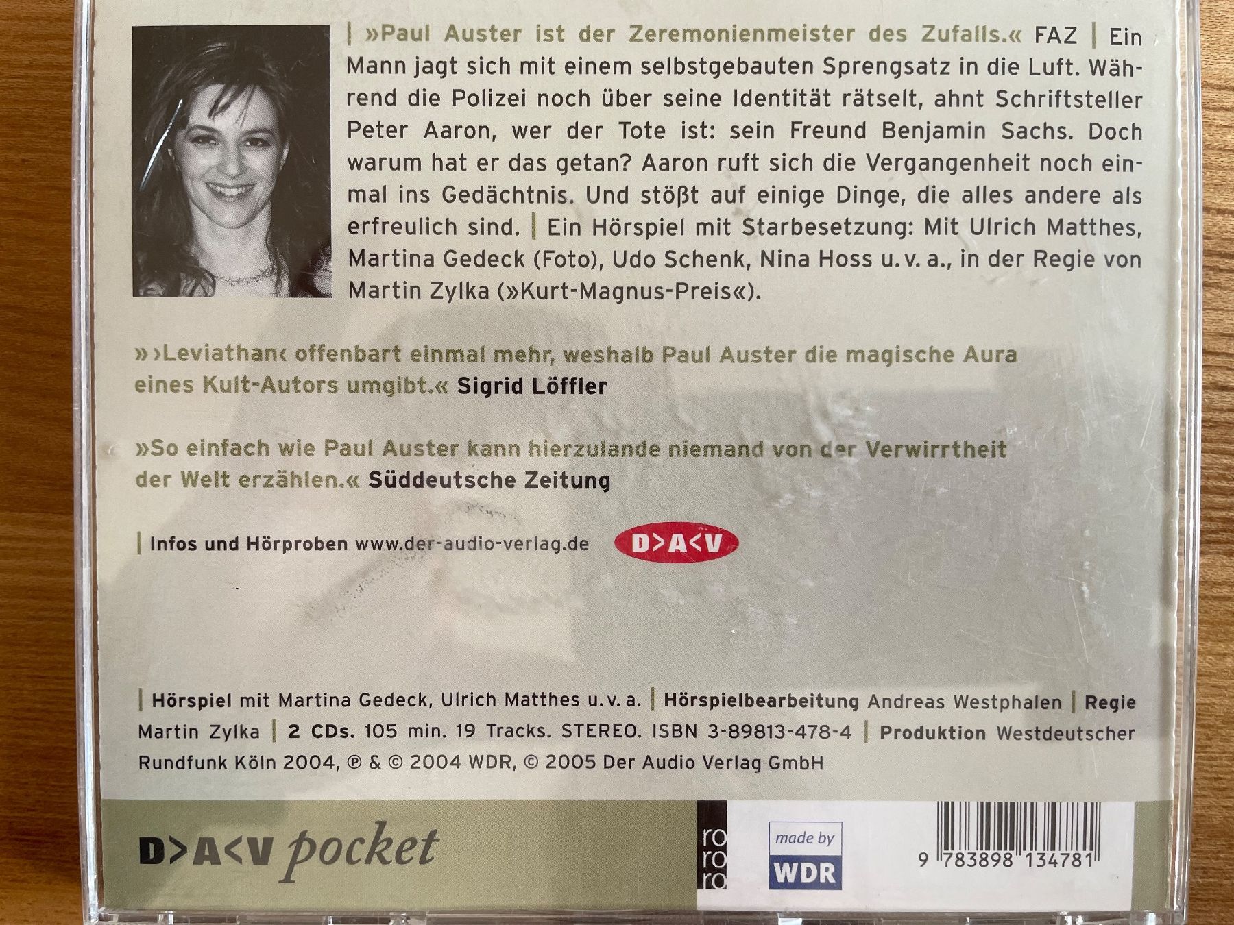 Audiolibri: Hörbuch Paul Auster Leviathan 2 CDs gebraucht – Usato da Bern venduto da Ndman 1
