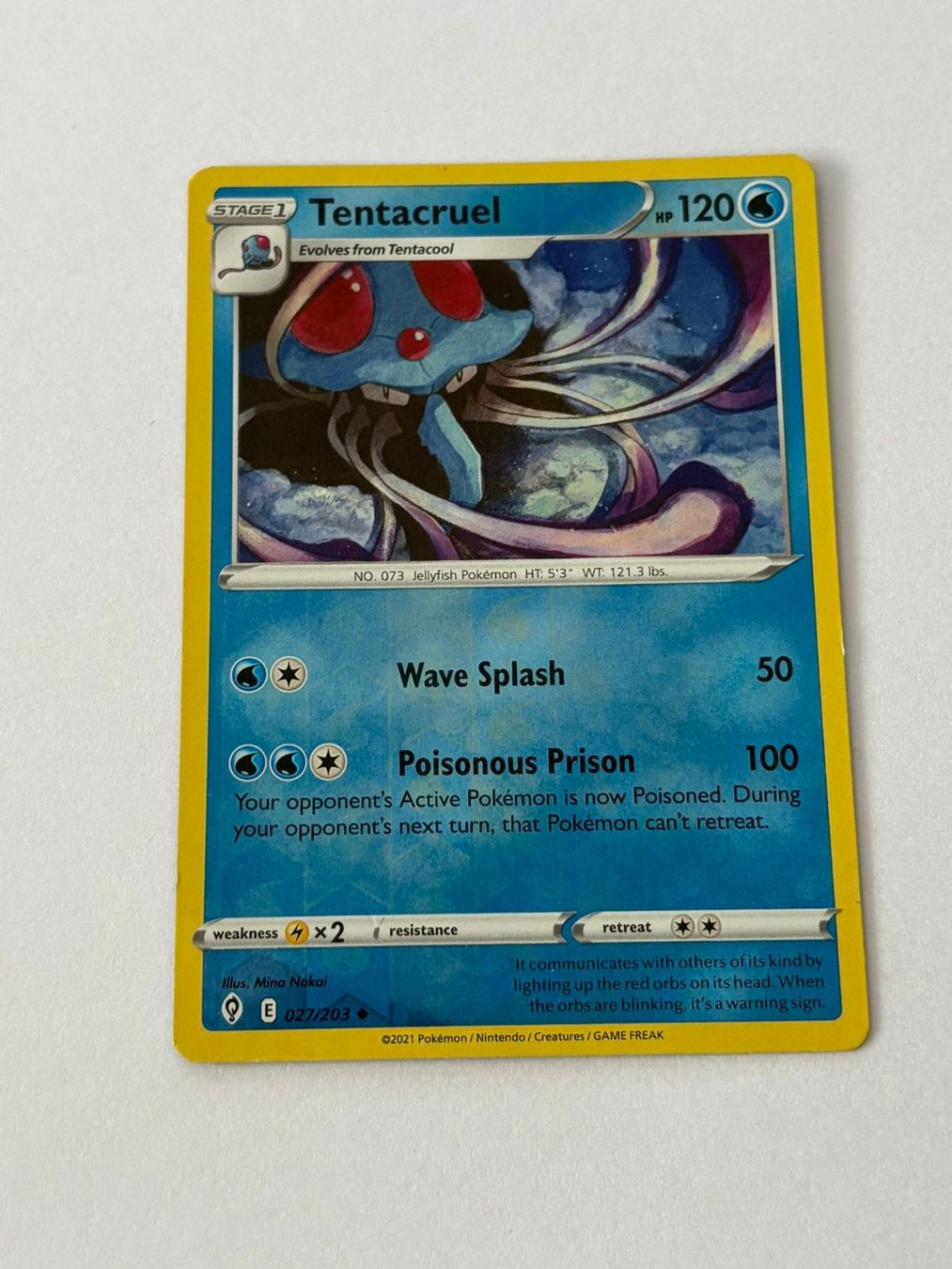 Pokémon Sammelbilder & Trading cards: Tentacruel 027/203 – Gebraucht aus Herisau von Seyashop_2