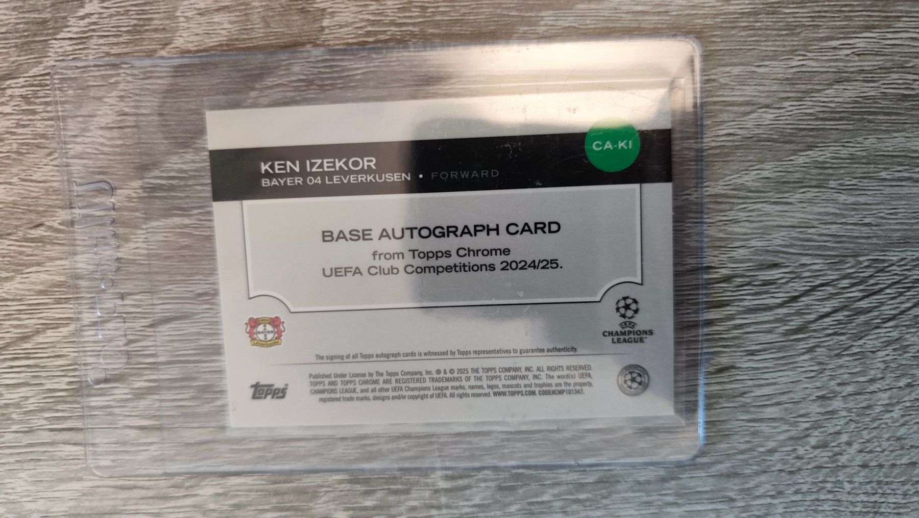 Topps Cartes à collectionner: Topps Chrome 24/25 Ken Izekor mit Autogramm RC – D'occasion à St. Gallen par RudyundFloydCards 1