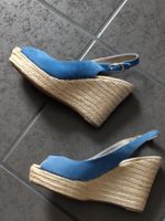 LAST CHANCE Unisa Keil-Sandalen, Espadrilles blau Gr. 37