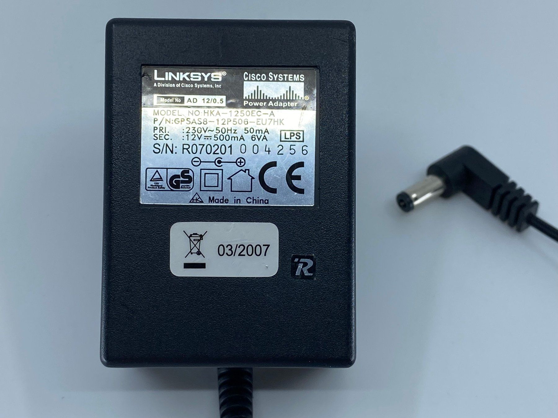Cisco Caricabatterie: Linksys Cisco Systems Netzteil HKA-1250EC-A – Usato da Langwiesen venduto da Restposten-24 1