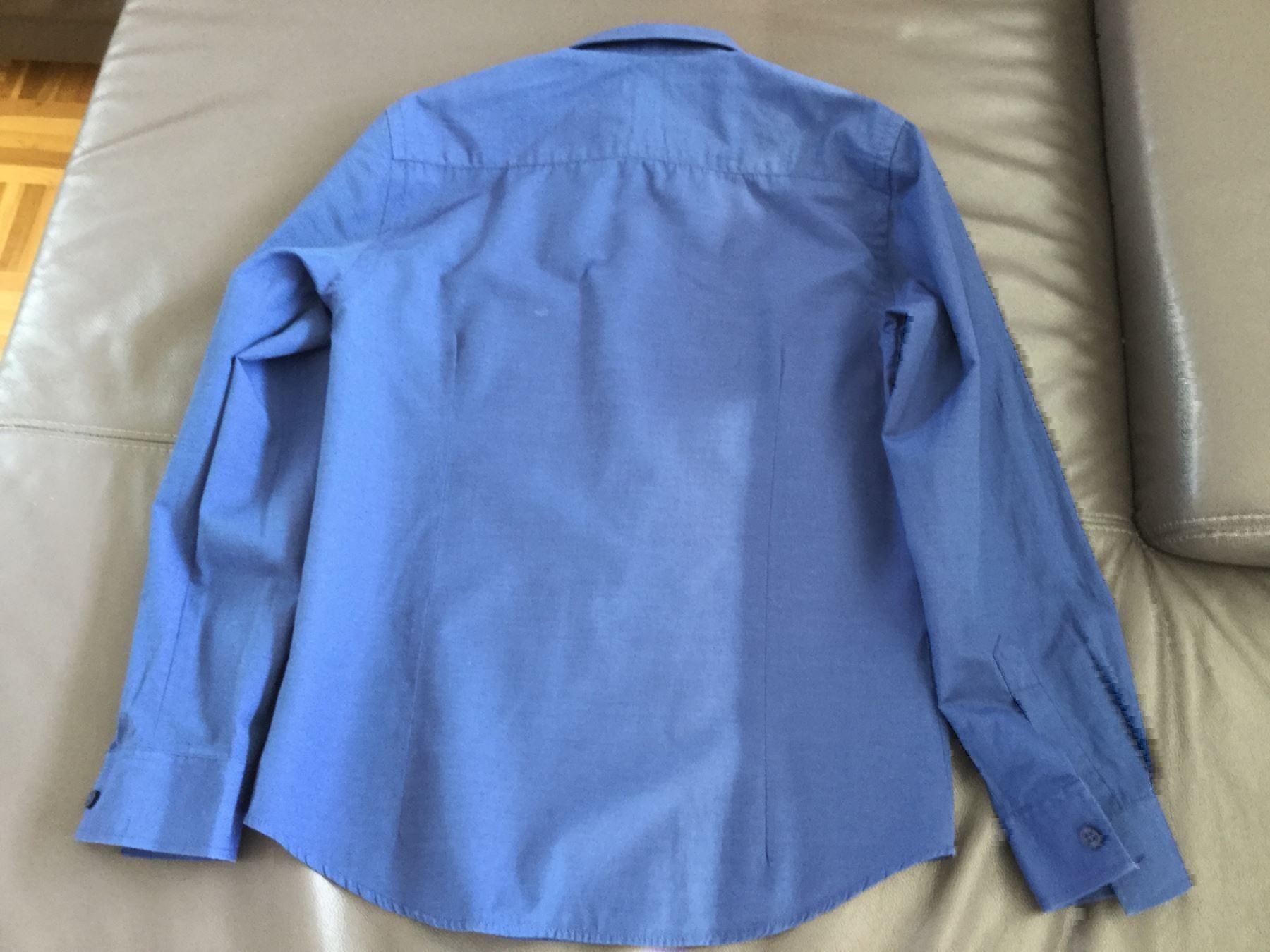 Camicie, T-shirt & Polo: langarm Hemd helles dunkel blau – Usato da Horw venduto da Benny017 1