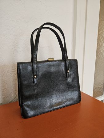 Elegante Vintage Handtasche in Schwarz