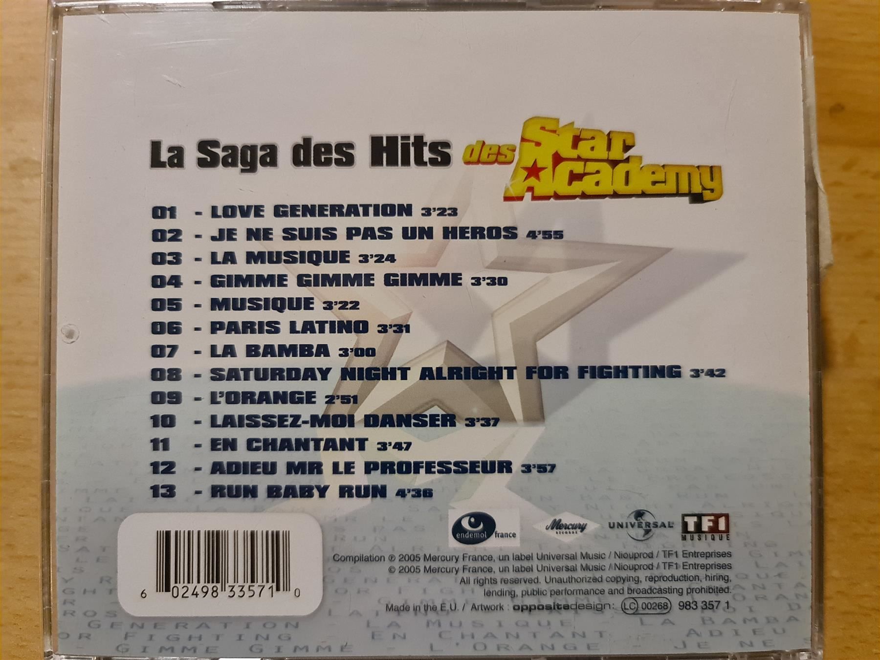 CD: La Saga des Hits Star Academy CD – Usato da Dintikon venduto da Vexi 1