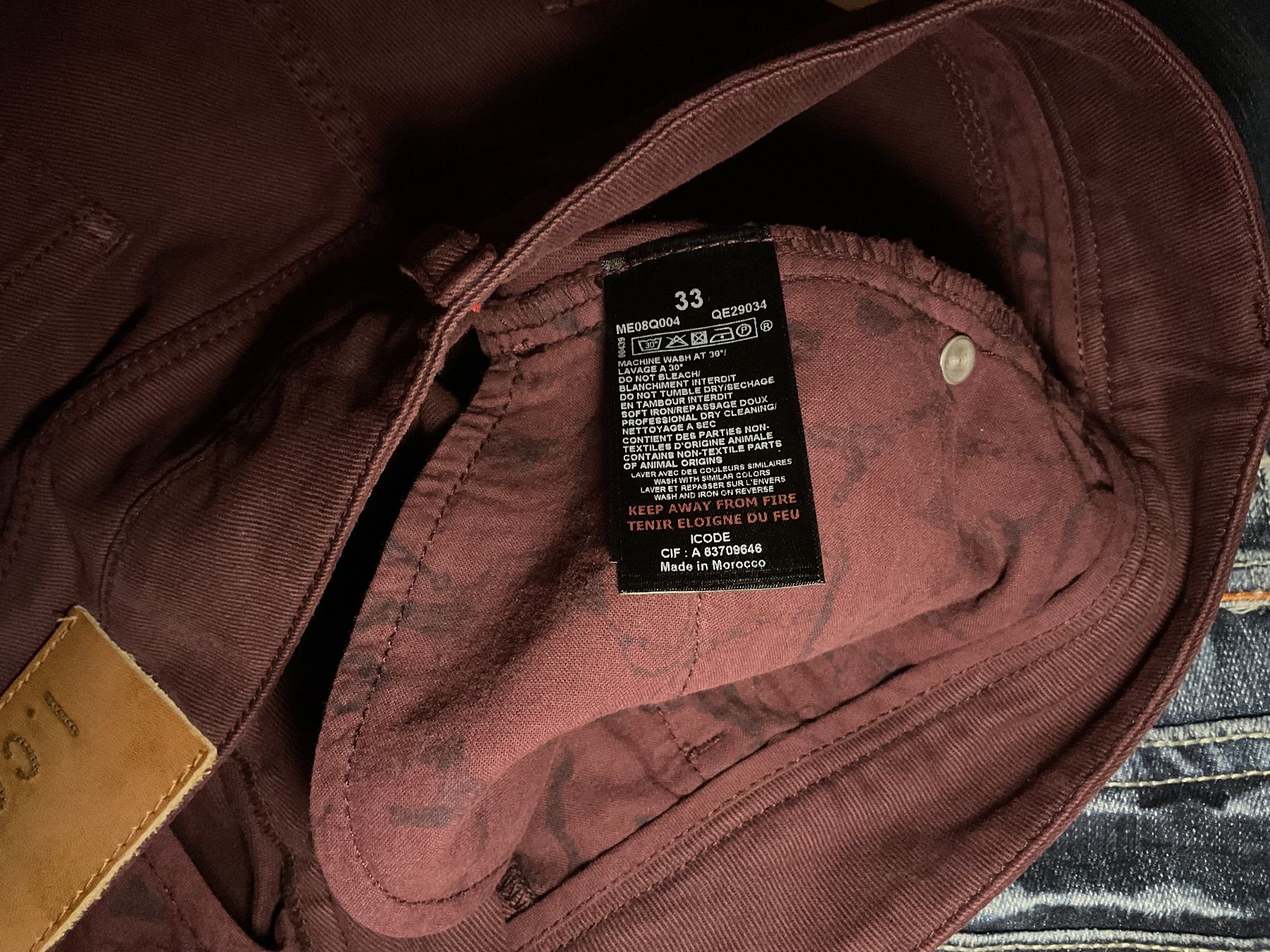 IKKS Pantaloni: Pantalon bordeau IKkS I.Code gr. 40 – Usato da Icogne venduto da luna.16 7