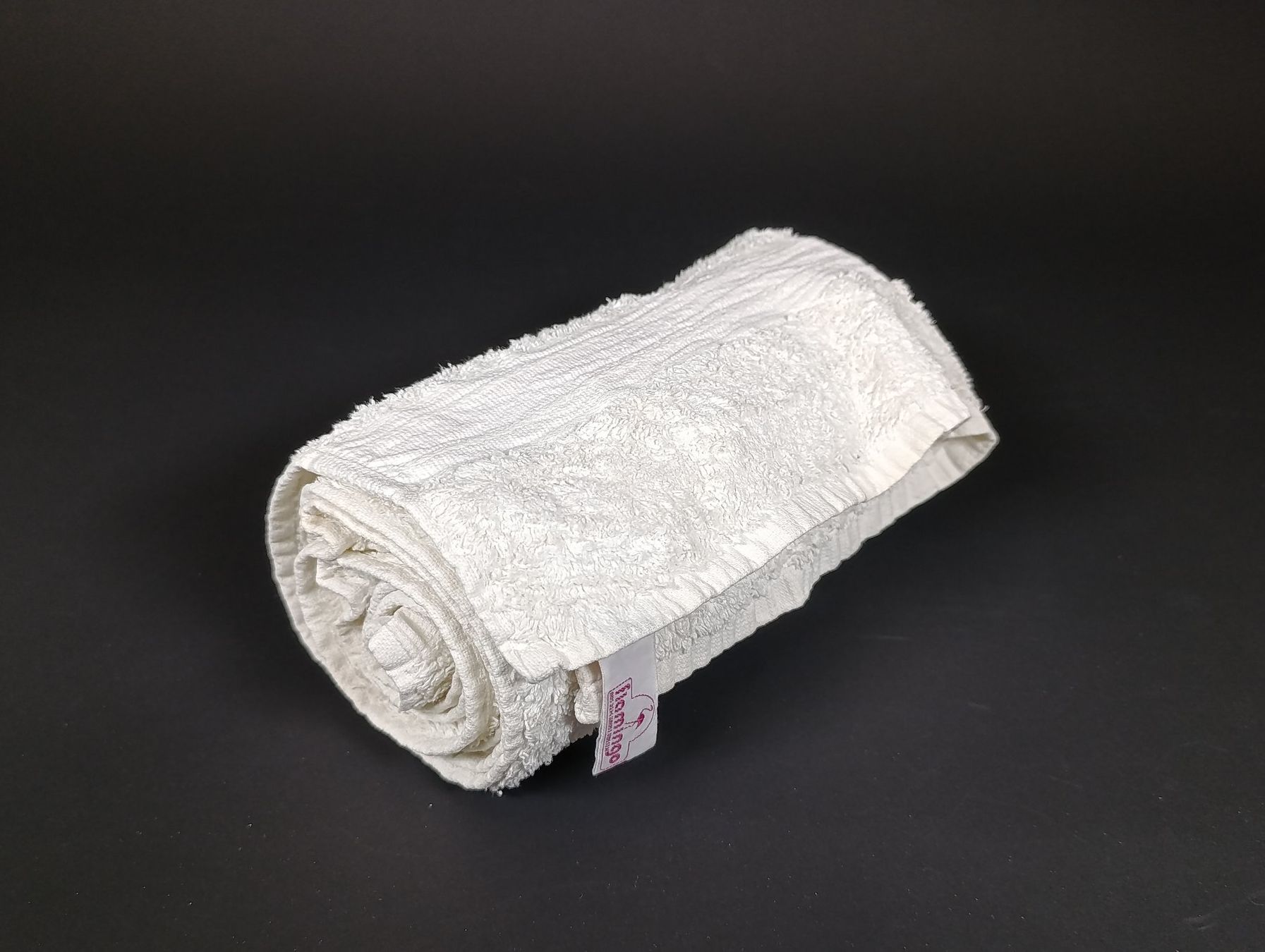 Teli da bagno: FLAMINGO Serviette blanche – Usato da Thielle venduto da Plusvalue_Neuchatel