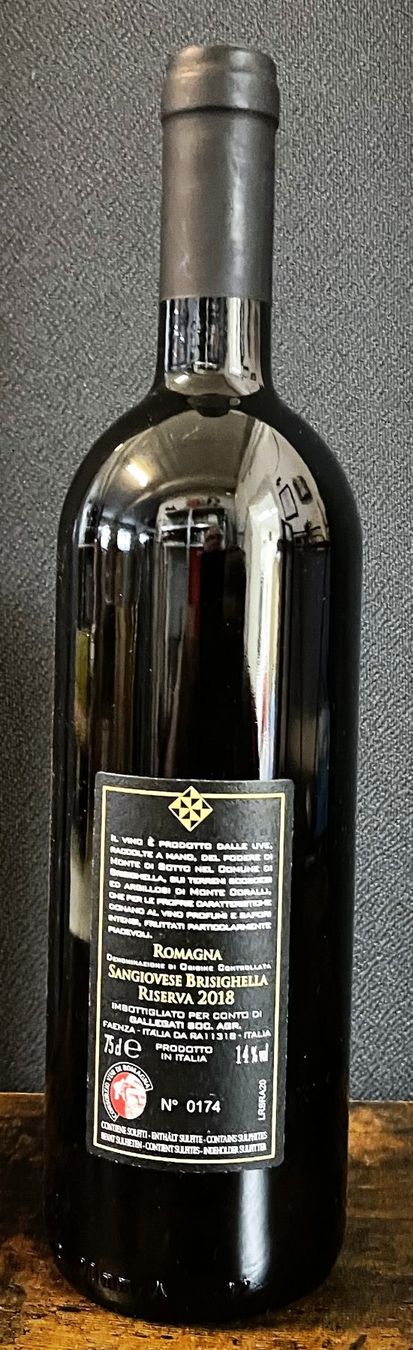 Vino: Romagna Sangiovese Brisighella Riserva 2018 “Corallo Nero” – Nuovo e nell'imballaggio originale da Oftringen venduto da Vucki 3