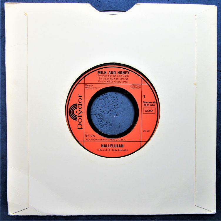 7 Vinyl Single MILK AND HONEY HALLELUJAH Kaufen auf Ricardo