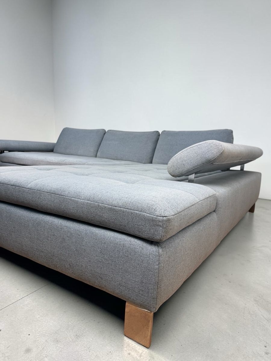 Livique Divani: Livique Ecksofa Claudio, Stoff, Tiffany-Blau – Usato da Bachenbülach venduto da Sofalab.swiss 4