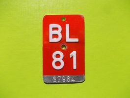Zum 45. Geburtstag ! ... Velonummer / Fahrradnummer BL 81