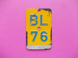 Velonummer /Mofanummer / Töfflinummer BL 76