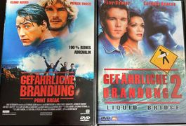 2 DVDs Gefährliche Brandung 1&2 Point Break Action Surfer