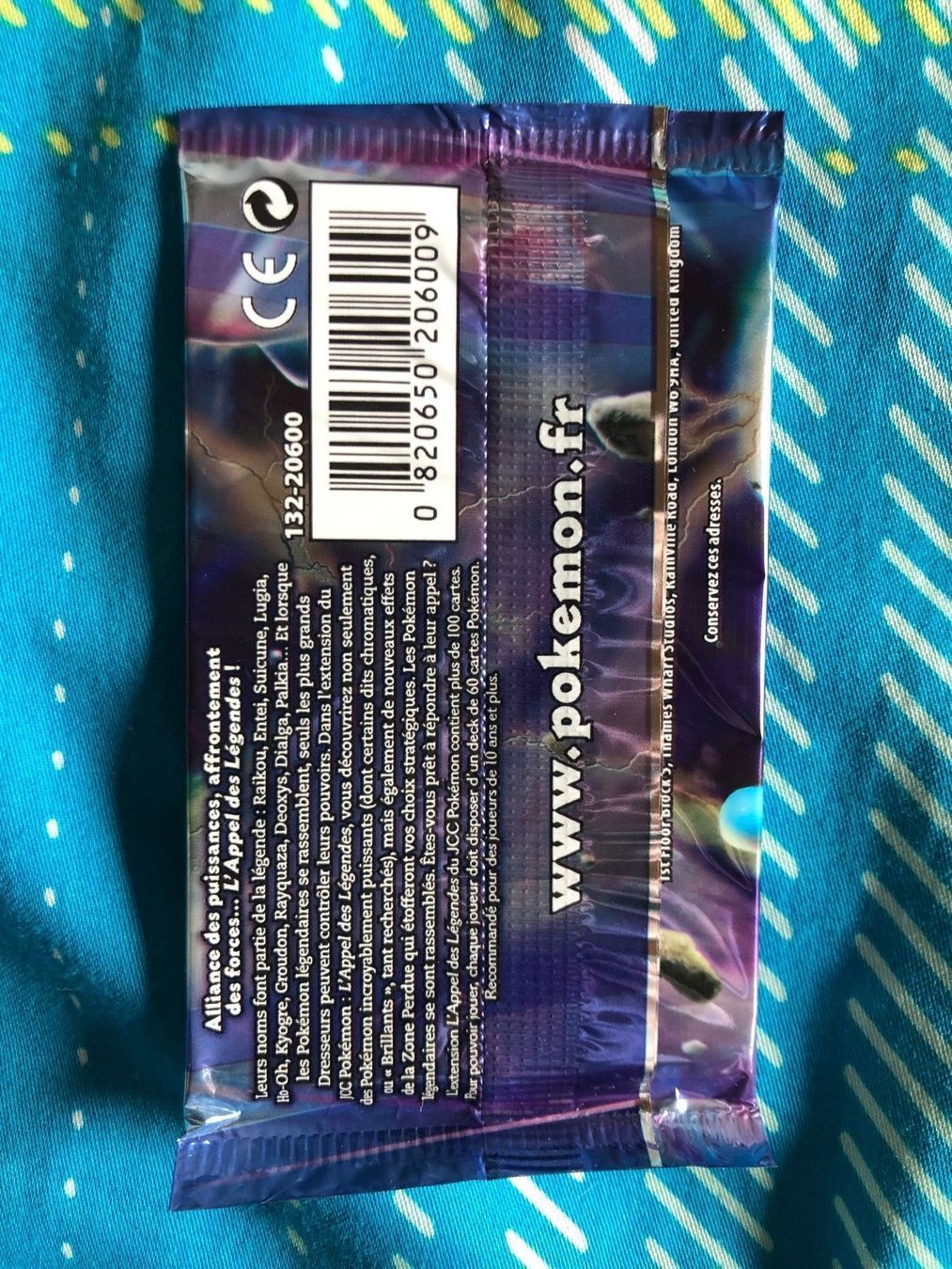 Cartoline: Booster vide Pokémon APPEL DES LÉGENDES FR – Usato da Oron-la-Ville venduto da W.XIX 1