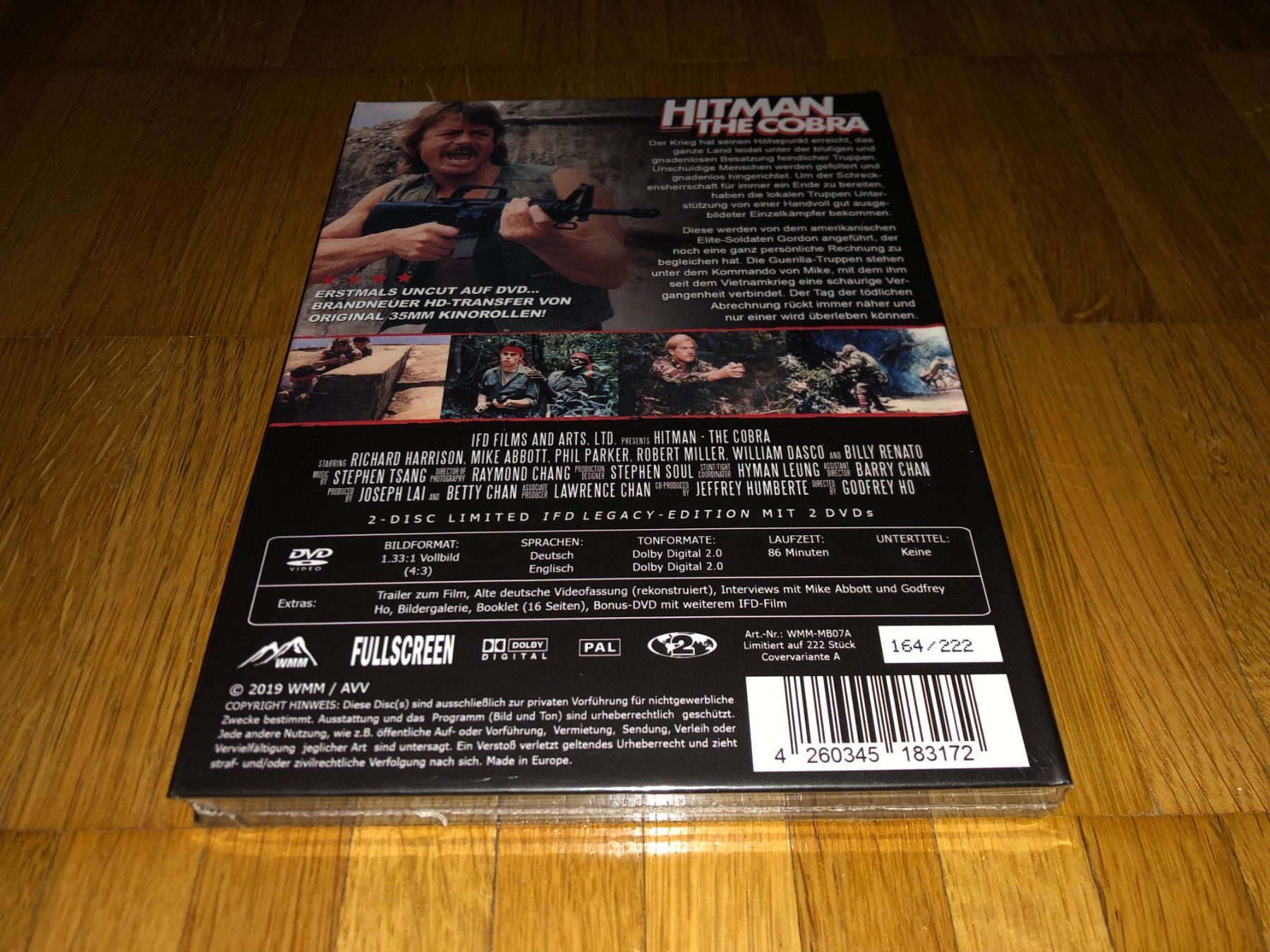 Tutti i DVDs: Hitman the Cobra - MEDIABOOK - A - UNCUT – Nuovo e nell'imballaggio originale da Basel venduto da havsok 1