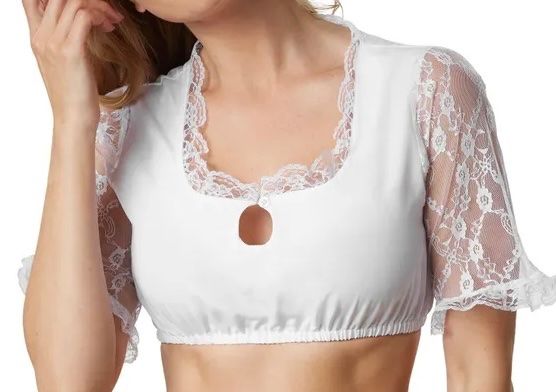 Costumi: Ausverkauf Dirndlbluse Fanni Gr.S – Nuovo e nell'imballaggio originale da Oberegg venduto da MR-shop