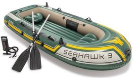 Intex Seahawk 3 Schlauchboot-Set inkl. elektrischer 12V Pump