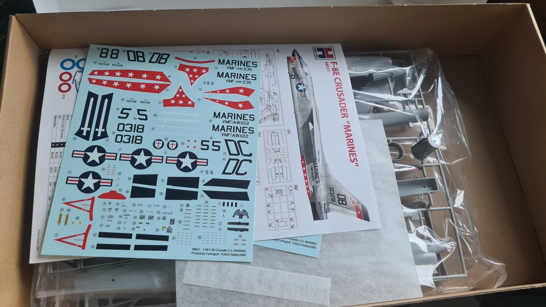 Kit di modellismo & Modellini statici: 1:48 F-8 E Crusader "Marines" - Hobby 2000 / Hasegawa – Nuovo (secondo la descrizione) da Bassersdorf venduto da jackbmw 1