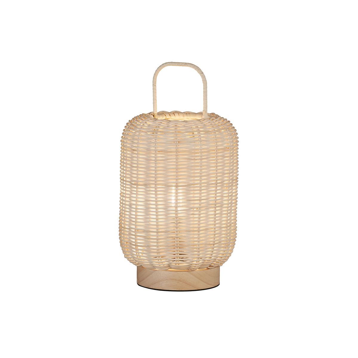 Lampade: Tischleuchte, Natur, Korb, 29 cm Höhe – Nuovo (secondo la descrizione) da Kreuzlingen venduto da Smart-Light 1