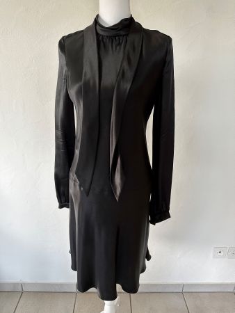 Schwarzes Kleid Celine 100% Seide Gr.36/38 NEU 80% reduziert